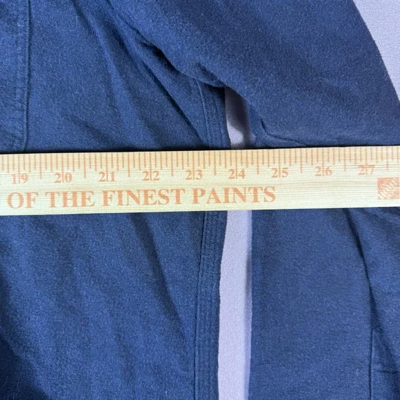 Polo Ralph Lauren Hoodie Men's L Navy Full Button Sweatshirt W/ Chest Pockets - Picture 5 of 6